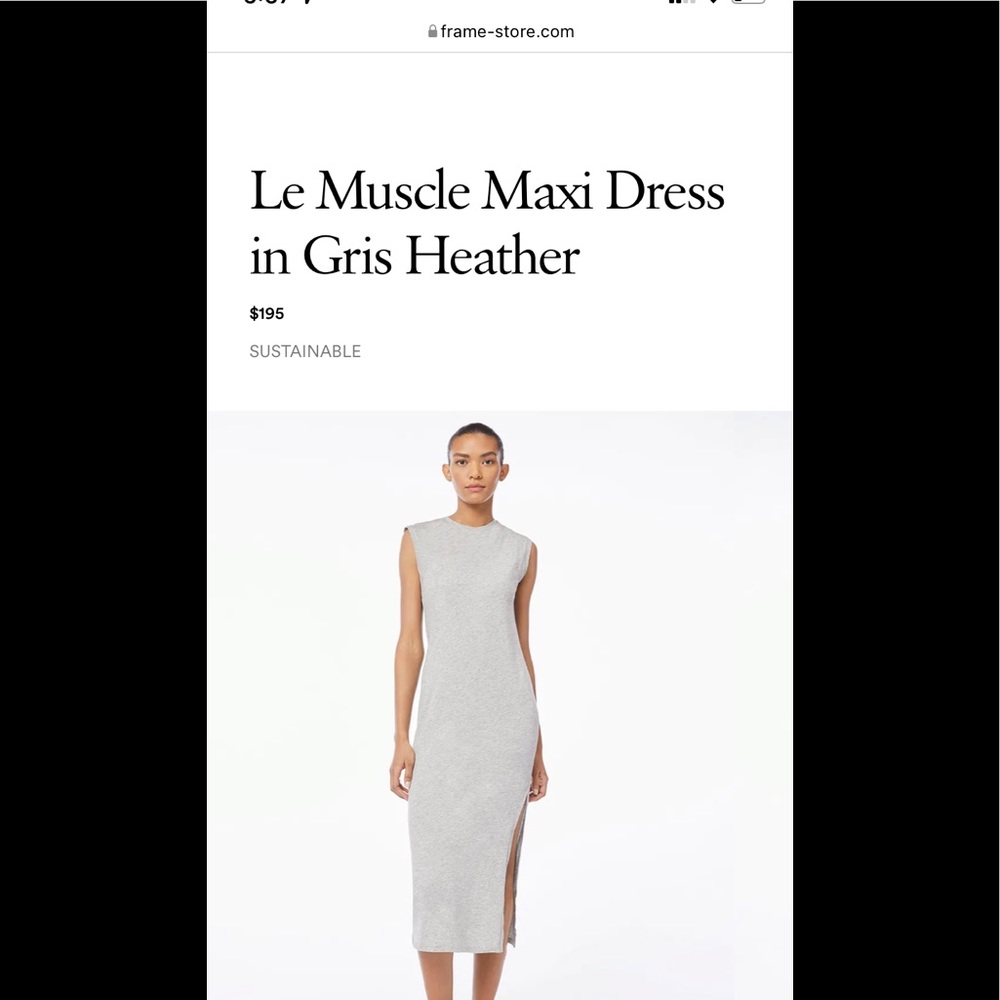 Frame Le Muscle Maxi Dress
in Gris Heather Excellent condition